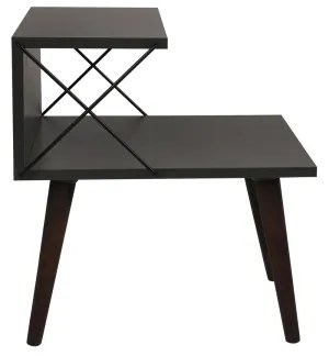Nočný stolík CROSS 55x50 cm antracit