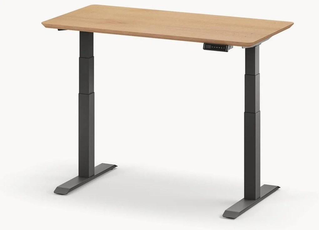 Výškovo nastaviteľný drevený stôl Stan