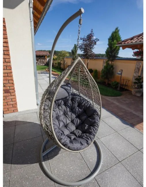 Vankúš na hojdačku MOON ekolen, grafitový