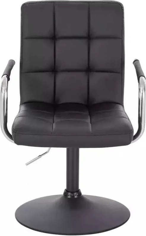 LuxuryForm DESIGN Stolička VERONA na čiernom tanieri - čierna