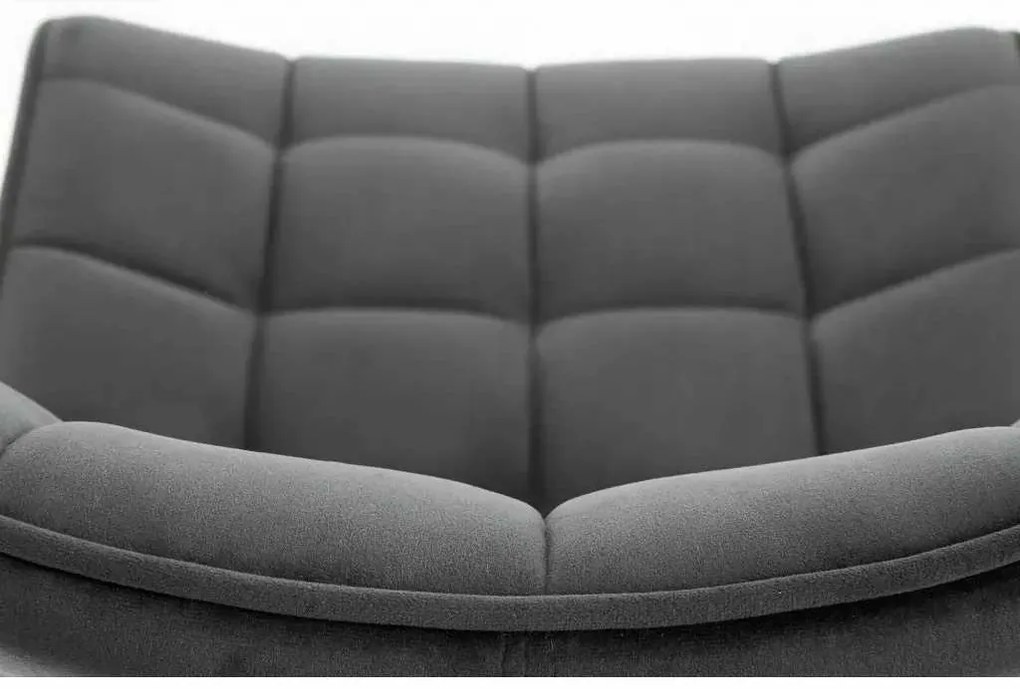 LuxuryForm DESIGN Jedálenská stolička ORLEN VELUR - tmavo šedá