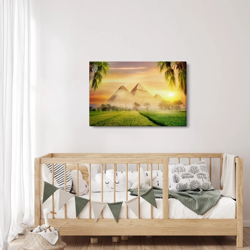 Obraz - Pyramídy (90x60 cm)