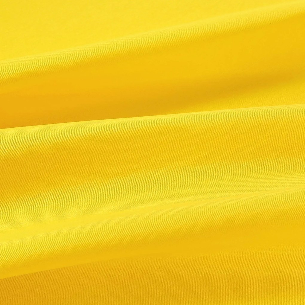 Goldea okrúhly obrus loneta - sýto žltý Ø 120 cm
