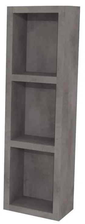 Mereo Aira, kúpeľňová skrinka 20 cm, horná, policová, Multidecor, Betón tmavosivý, MER-CN796SBET2