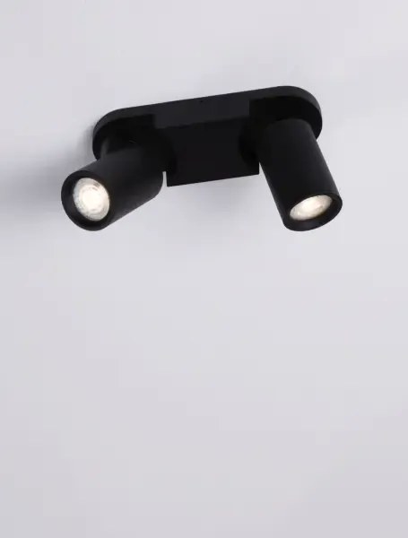 Minimalistické bodové svietidlo Esto 2 Čierna