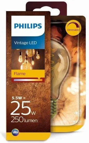 Philips 8718699676032 LED žiarovka Classic Vintage 1x5,5W | E27 | 2000K