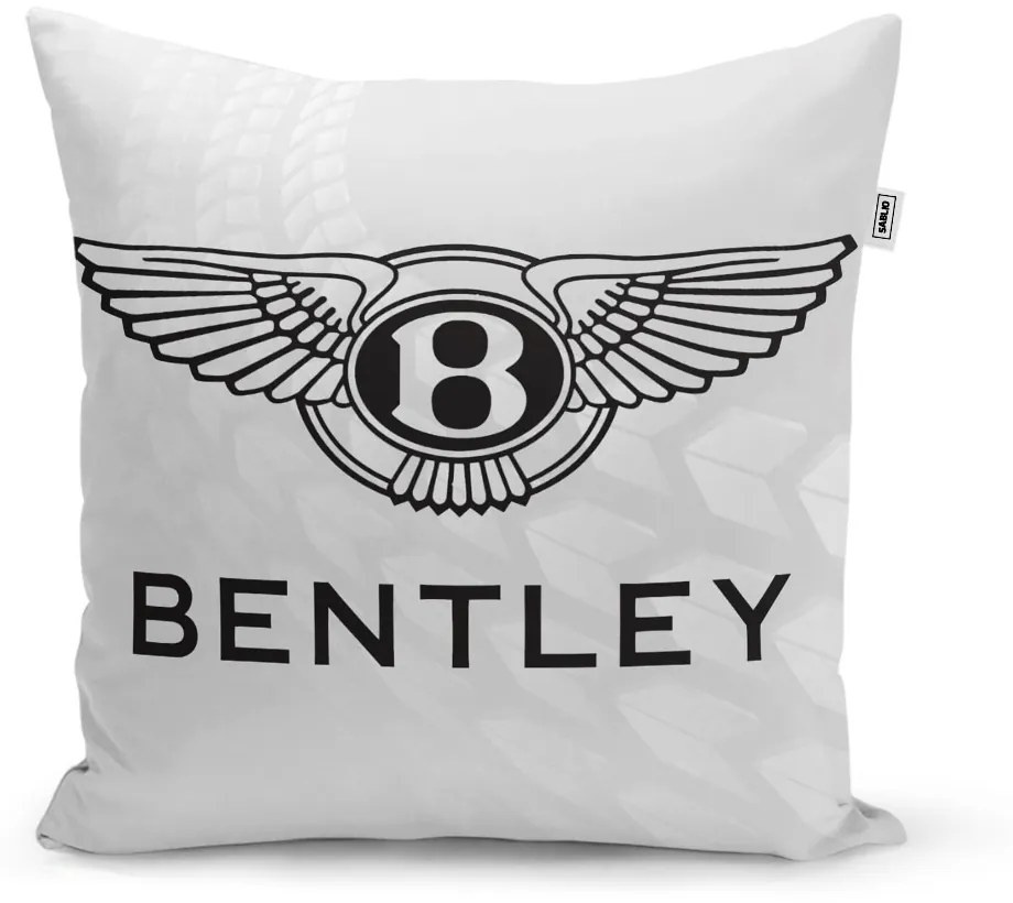 Sablio Vankúš Bentley na bielej - 40x40 cm