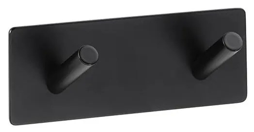 Vešiak 11,5x4,5 cm nerezová oceľ/čierna