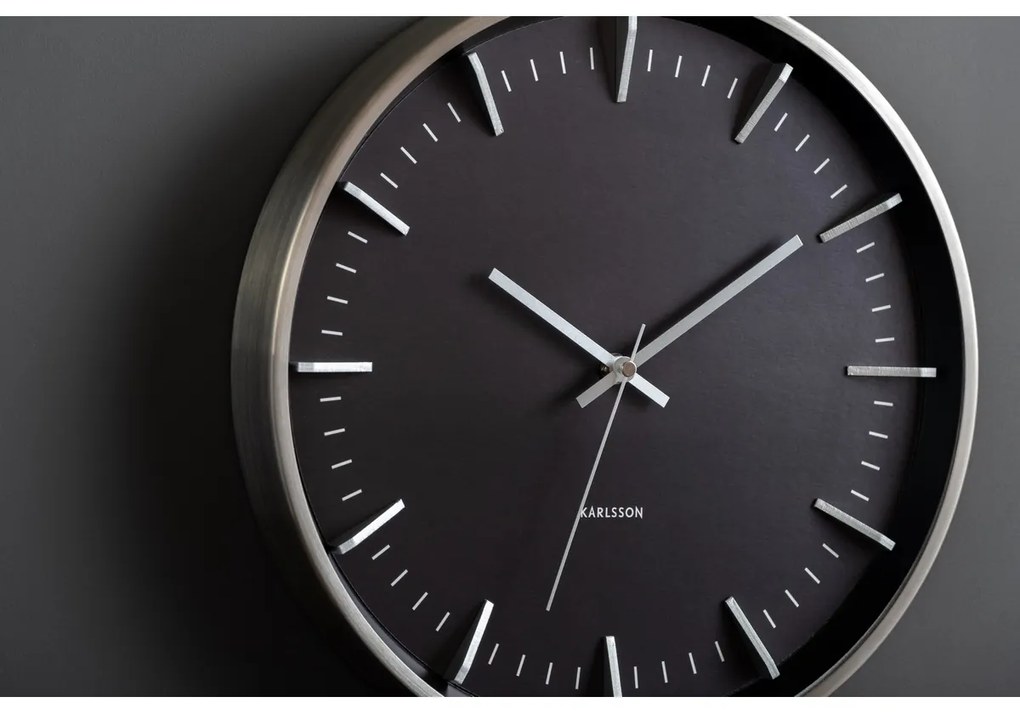 Karlsson 5911SI dizajnové nástenné hodiny 35 cm