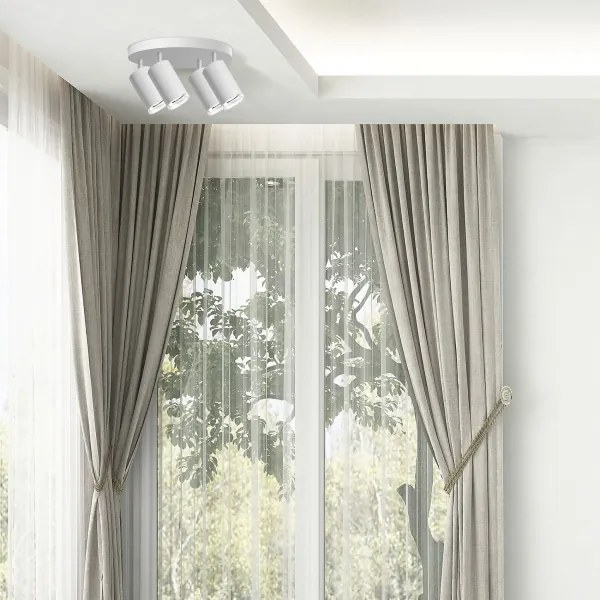 LED RGBW stmievateľné kúpeľňové bodové svietidlo TURYN 4xGU10/6,5W/230V IP44 biela