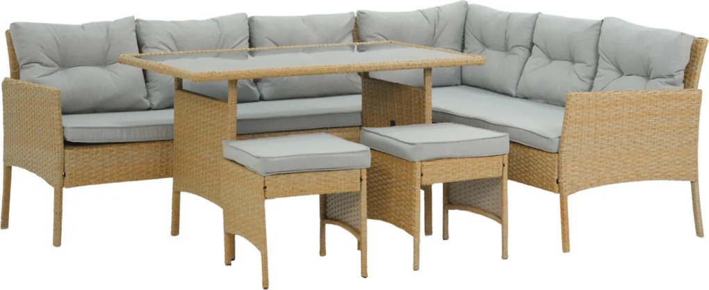 CH Súprava ratanového nábytku BERNO - béžová
