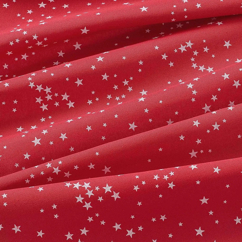 Goldea vianočná obliečka na vankúš valencia - hviezdičky na červenej 45 x 45 cm