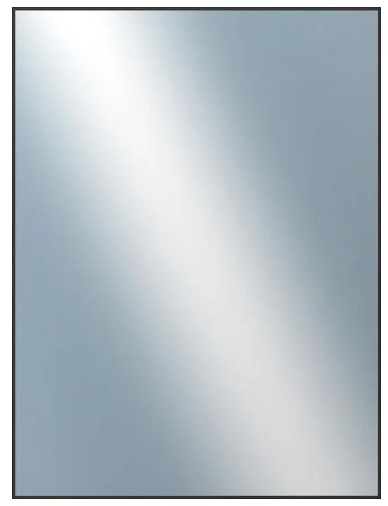 DANTIK - Zrkadlo v rámu, rozmer s rámom 60x80 cm z lišty Hliník čierna (7273250)