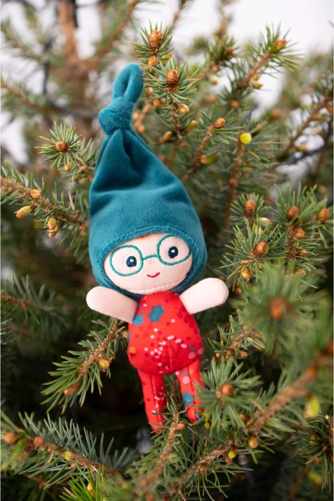 Lilliputiens - vianočný škriatok s červenou pančuchou