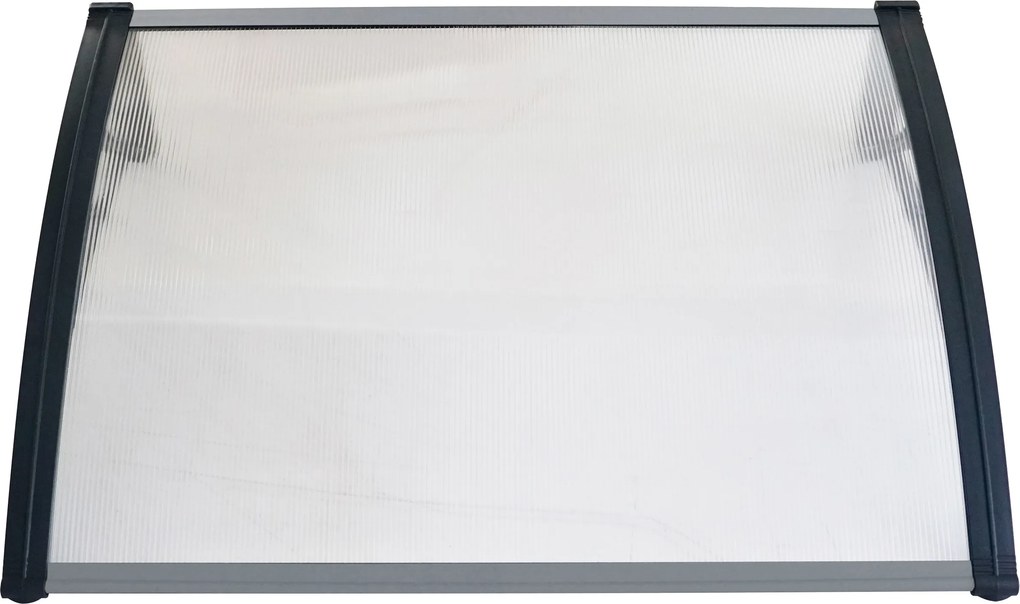 Hliníkový vchodový prístrešok BestBerg BBDA-8015D / 150 × 80 cm / strieborná/čierna