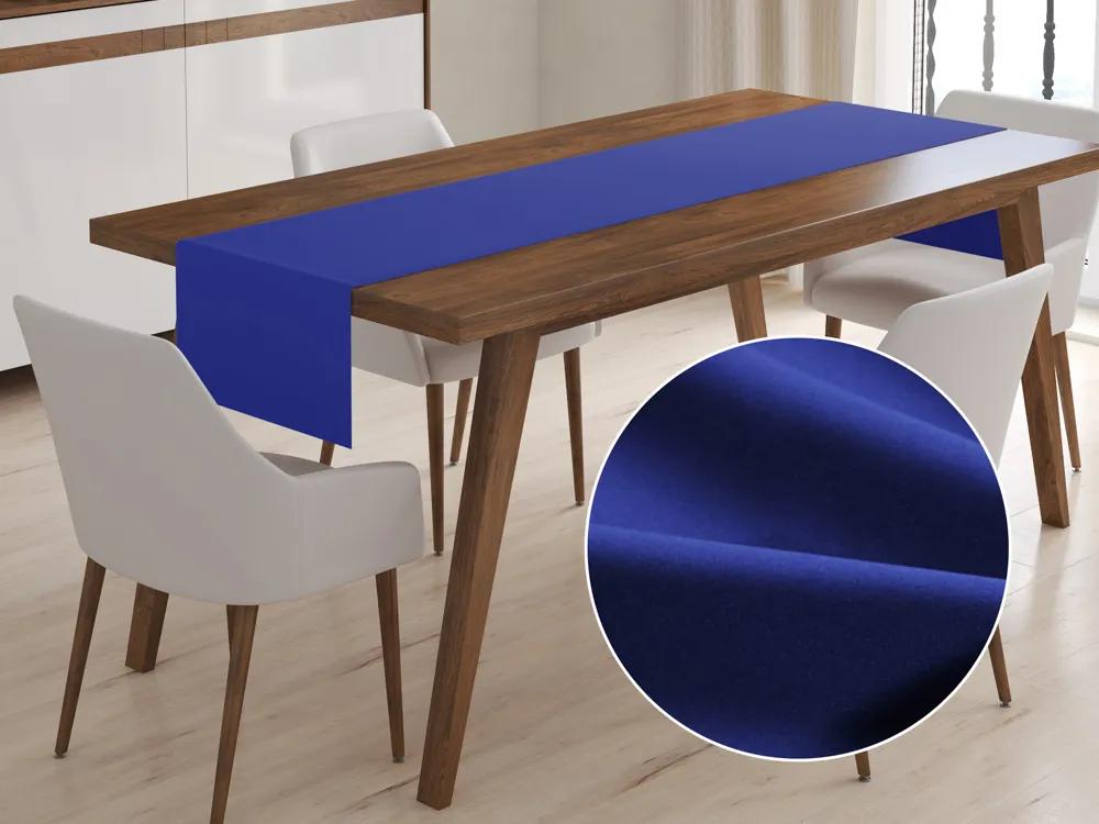 Biante Dekoračný behúň na stôl Rongo RG-022 Kráľovský modrý 35x120 cm