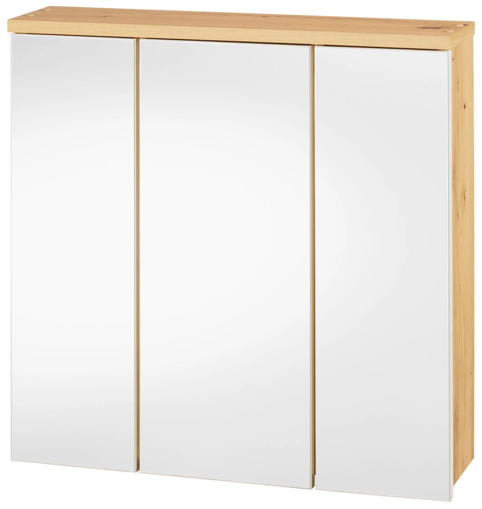 Livarno home Skrinka so zrkadlom Palermo, 66 x 64 x 17 cm  (100389389)