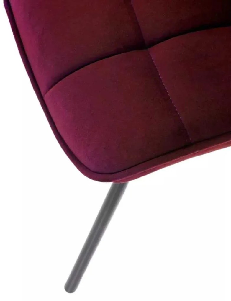 LuxuryForm DESIGN Stolička ORLEN VELUR - vínová