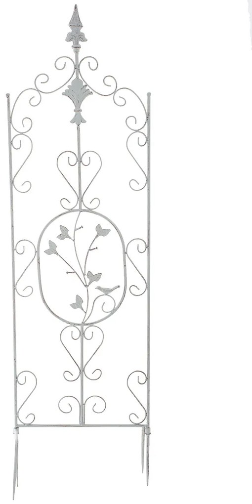 Mriežka na ruže Burg - 122 x 35 cm - Biela antik