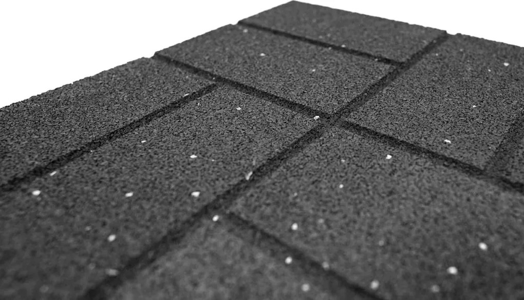 Obojstranná gumová dlaždica Brickface 40 x 40 cm, sivá MHEU5000171