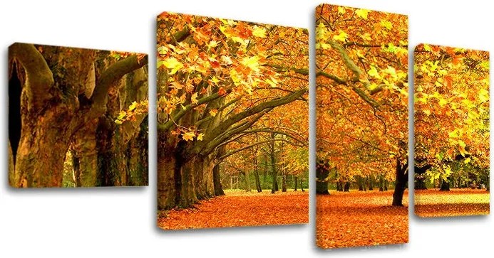 Obraz na plátne 4 dielny STROMY ST010E40