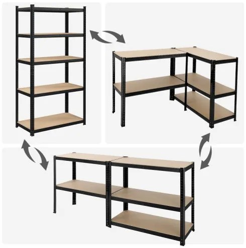Policový regál 180 x 90 x 40 cm SONGMICS GLR040B01