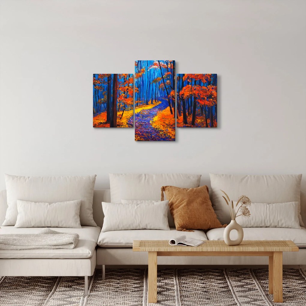 Obraz jesenného lesa (90x60 cm)