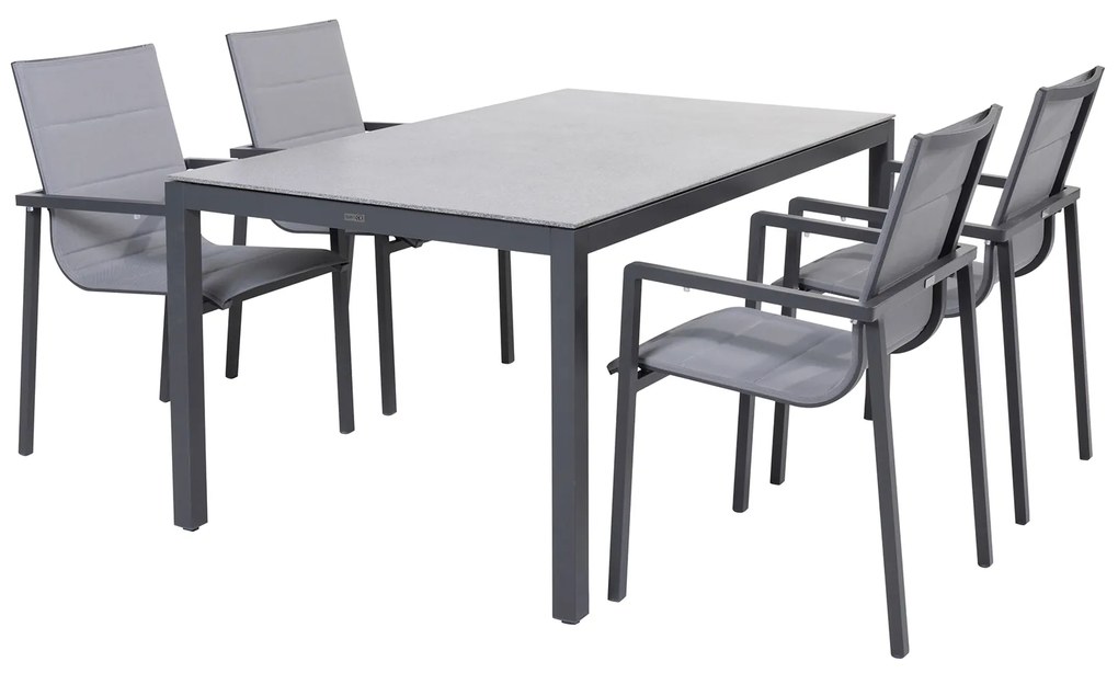 Salerno jedálenský stôl antracit 160 cm