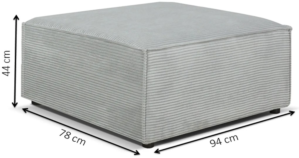 Rohová sedačka Cuboid L (béžová) (P). Akcia -24%. Vlastná spoľahlivá doprava až k Vám domov. 1071639