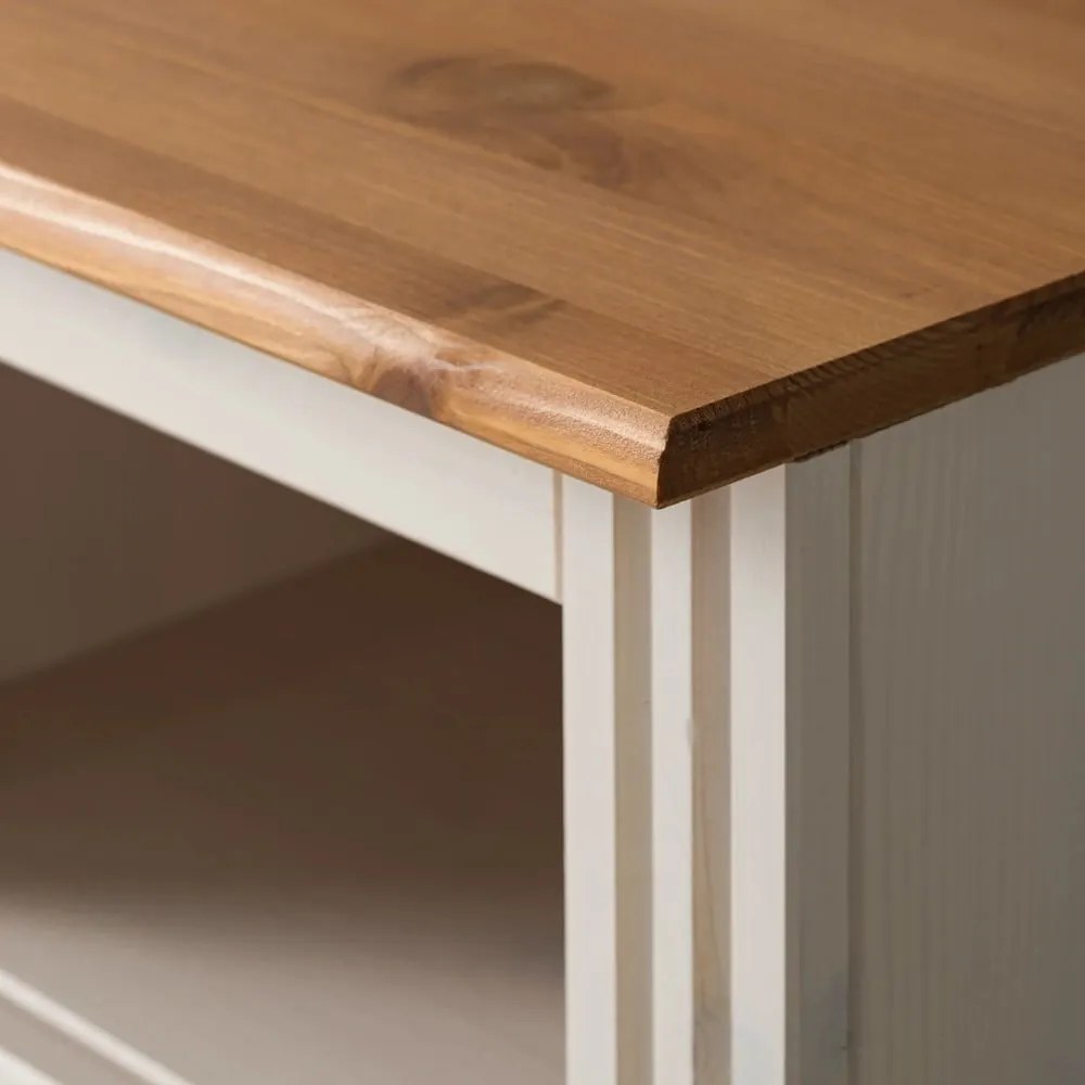 Pracovný stôl s doskou z borovicového dreva 50x140 cm Anita – Støraa