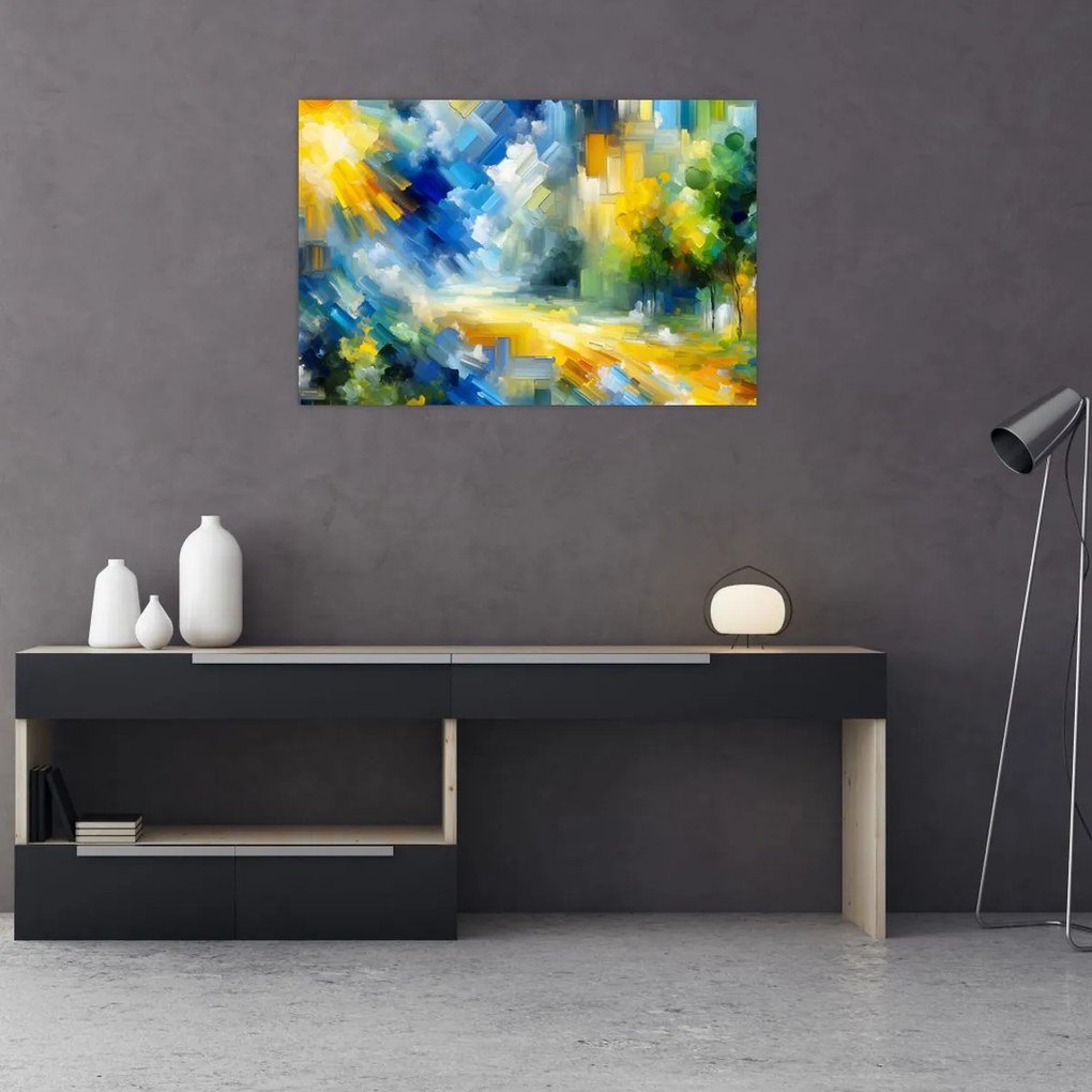 Obraz - Abstraktný slnečný deň (90x60 cm)