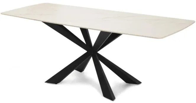 Jedálenský stôl TERRON 200 biely