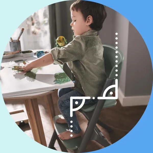 KINDERKRAFT SELECT - Detská jedálenská stolička 3v1 LIVY Premium Aster pink