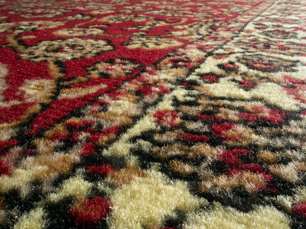 Spoltex, Kusový koberec Samira New Red 12002-011, 60x110, červená, chodba / predsieň