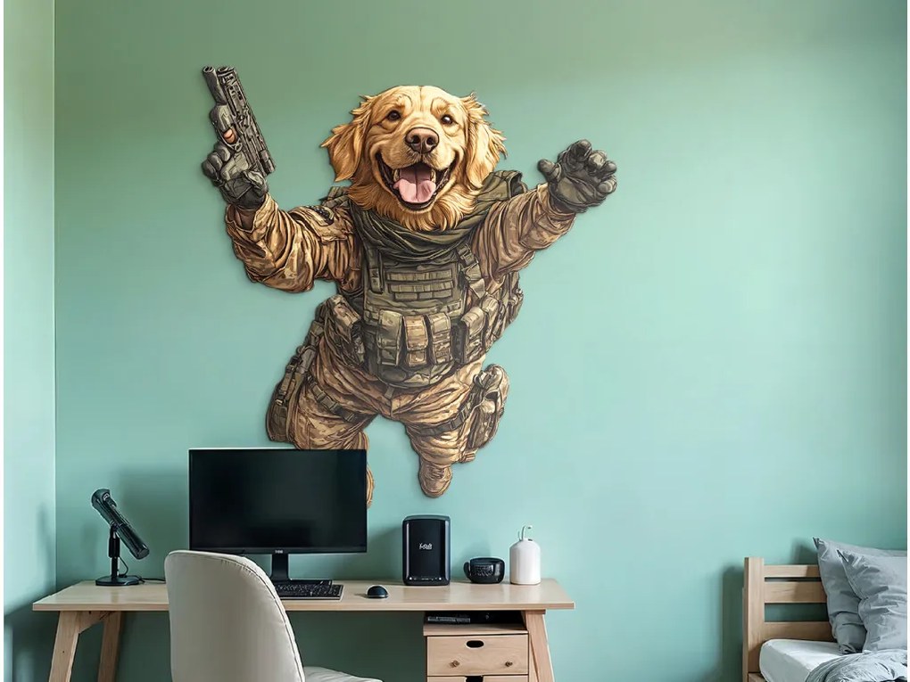 drevko | Obraz na stenu Taktický retriever 50 x 46 cm