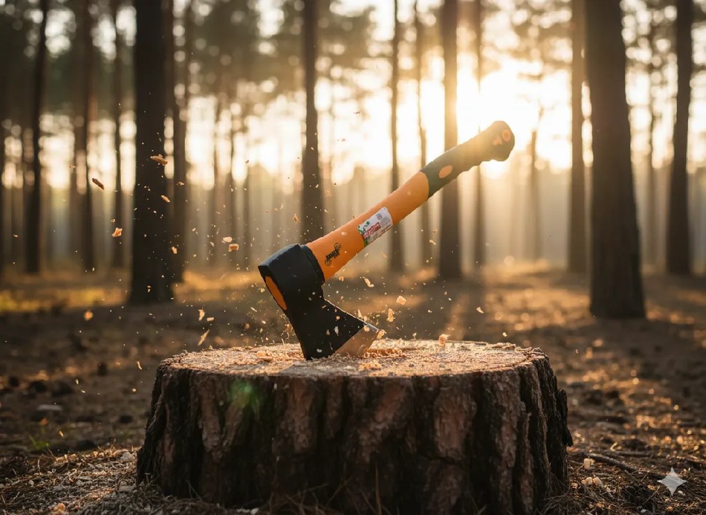 Garden Line Tesárska sekera 1000 g, rukoväť 43 cm