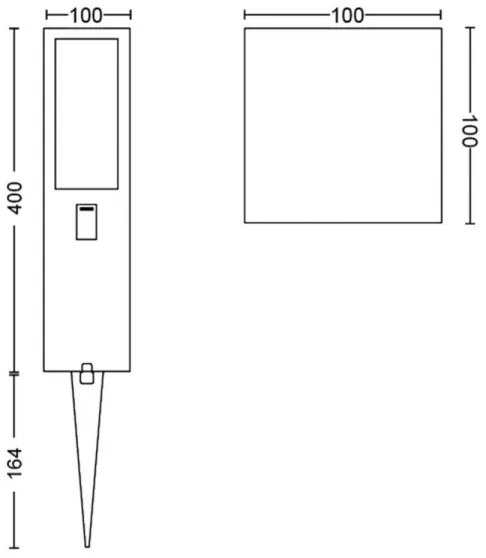 Philips 17434/30/P7 - LED RGBW Vonkajšia lampa Hue IMPRESS LED/16W/24V IP44