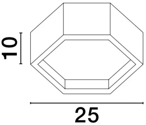 Dizajnové stropné svietidlo Samba 10 biele