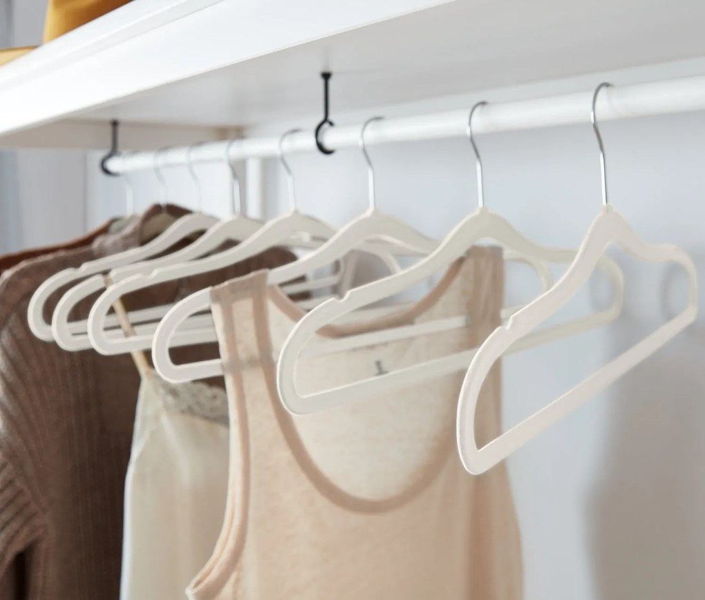 Extra úzke vešiaky na šaty, 8 ks