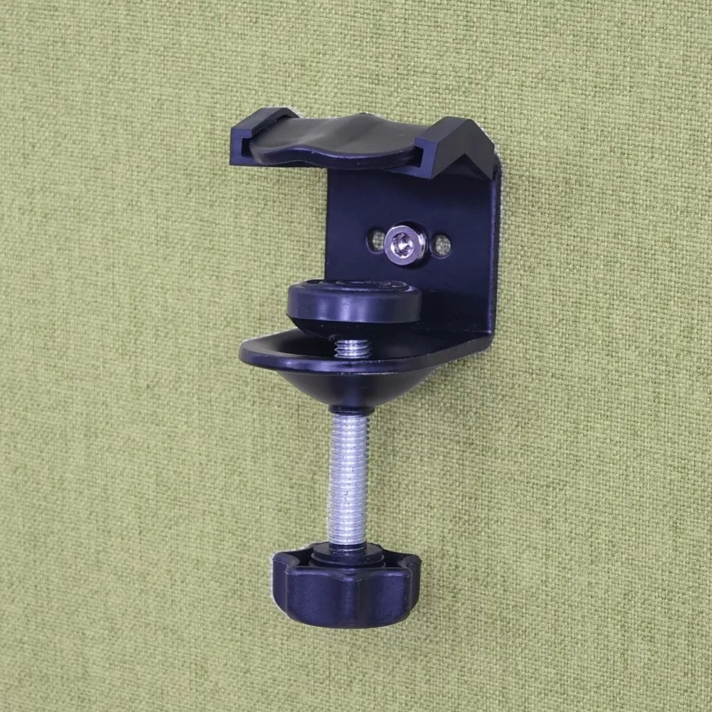 Akustický panel na stôl HWC-G75 - dvojstenná látka/textil - 60x160 cm - zelená