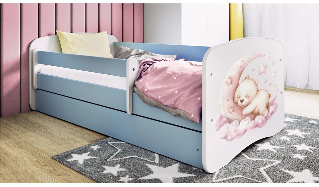 Dětská postel Babydreams medvídek modrá