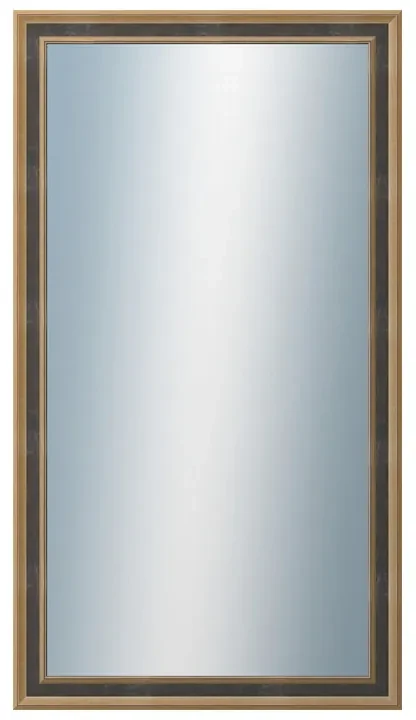DANTIK - Zrkadlo v rámu, rozmer s rámom 50x90 cm z lišty TOOTH malá zlatá (3163)