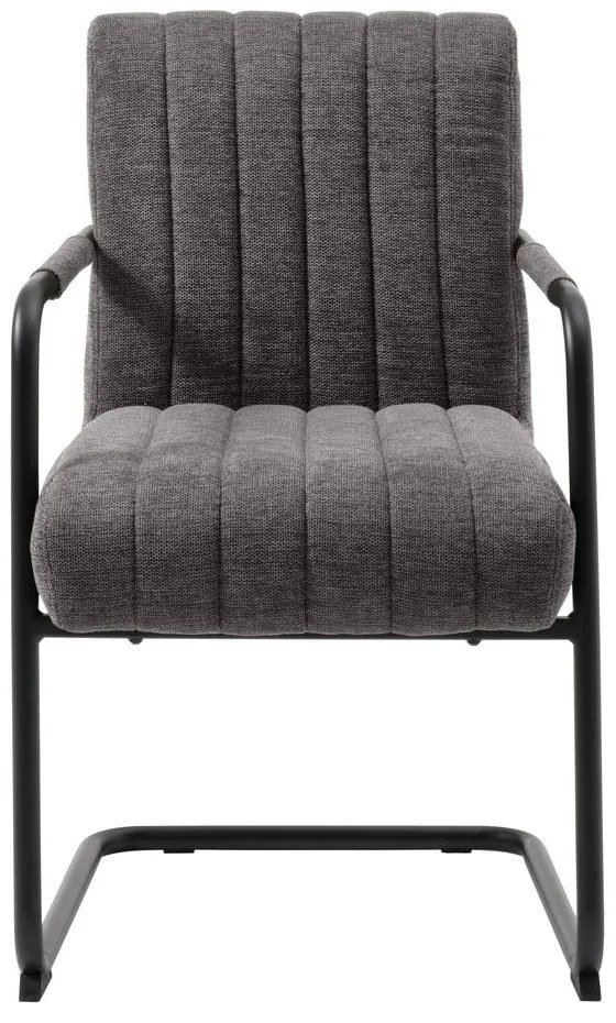 Tmavosivá jedálenská stolička Trout – Unique Furniture