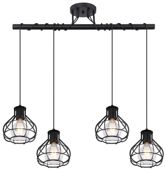 Globo 15388-4D - Luster na lanku CLASTRA 4xE27/60W/230V