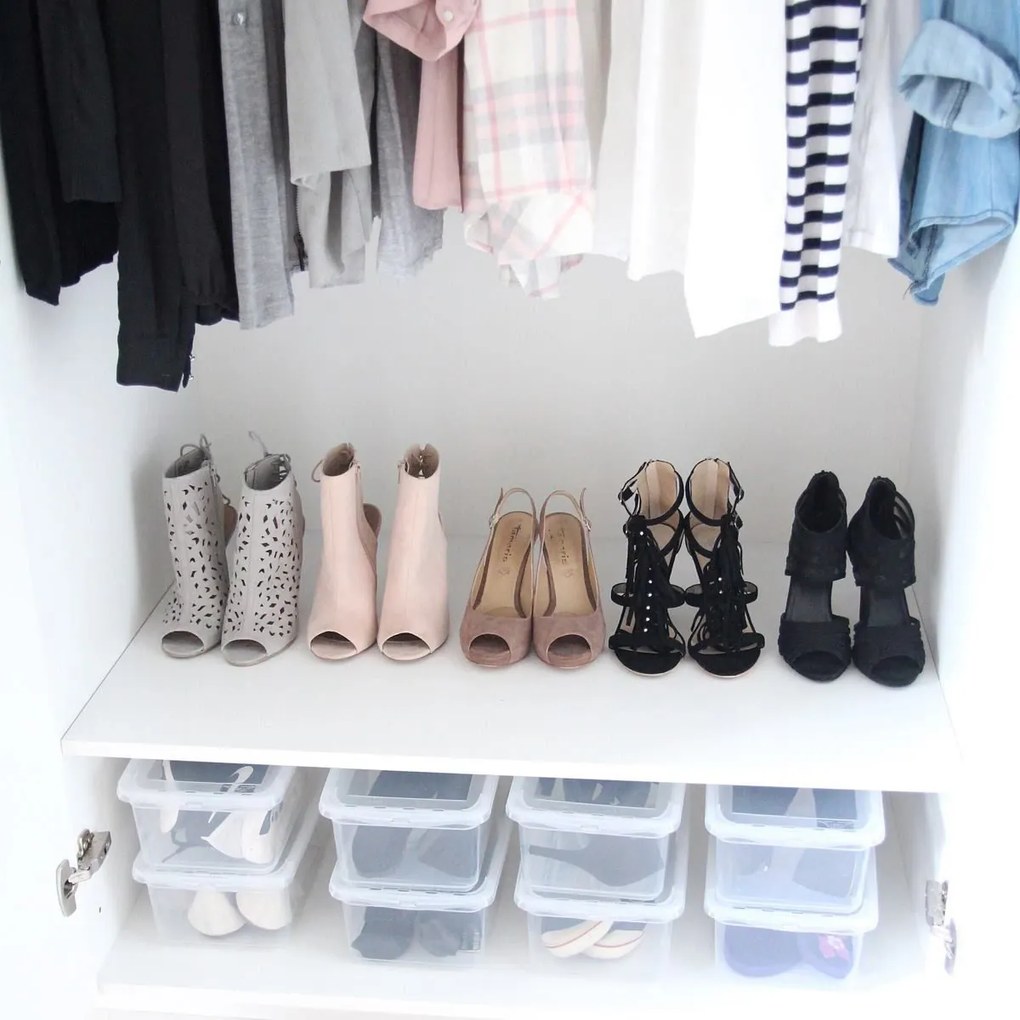 Keeeper Sada úložných boxov s vekom BEA Clearbox (3 x 1,7L, 2 x 5,5L, 3 x 18L), 39 x 33,5 x 25 cm