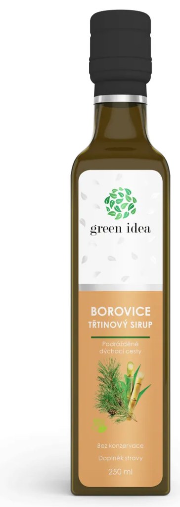 Green idea Borovicový sirup - trstinový 250 ml