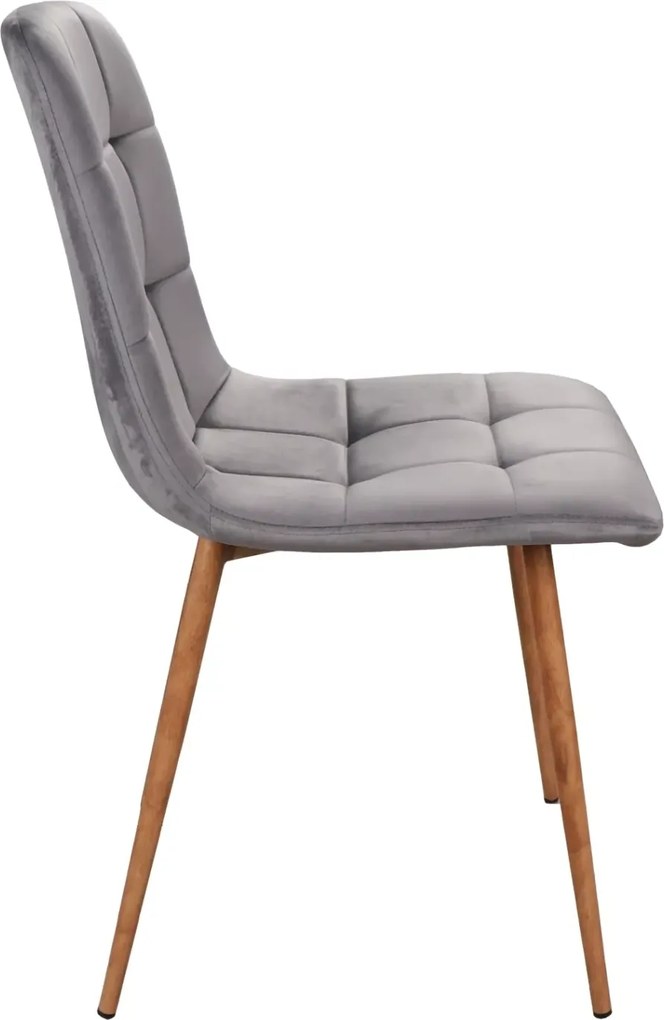 SI Mila D Sametová stolička sivý