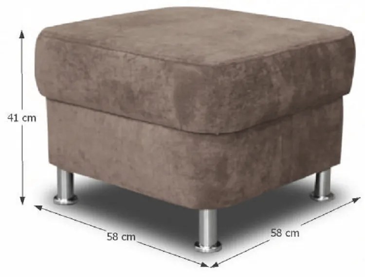 Tempo Kondela Taburet, hnedá látka, SANTIAGO