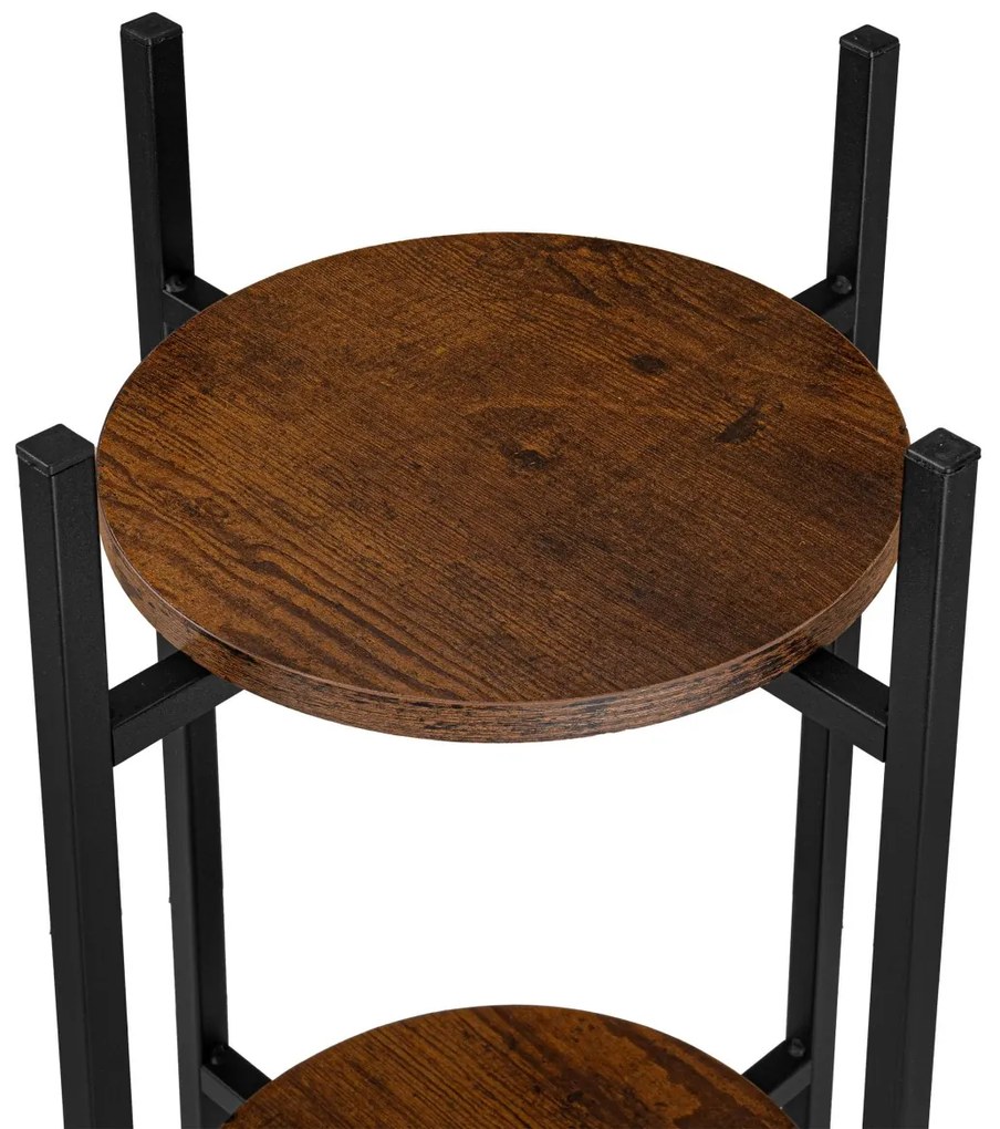 Stojan na květiny SAMIR černý/hnědý