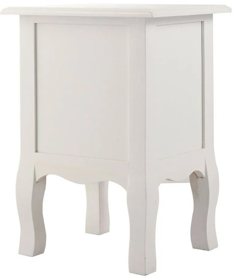 Set 2 nočných stolíkov, biely
